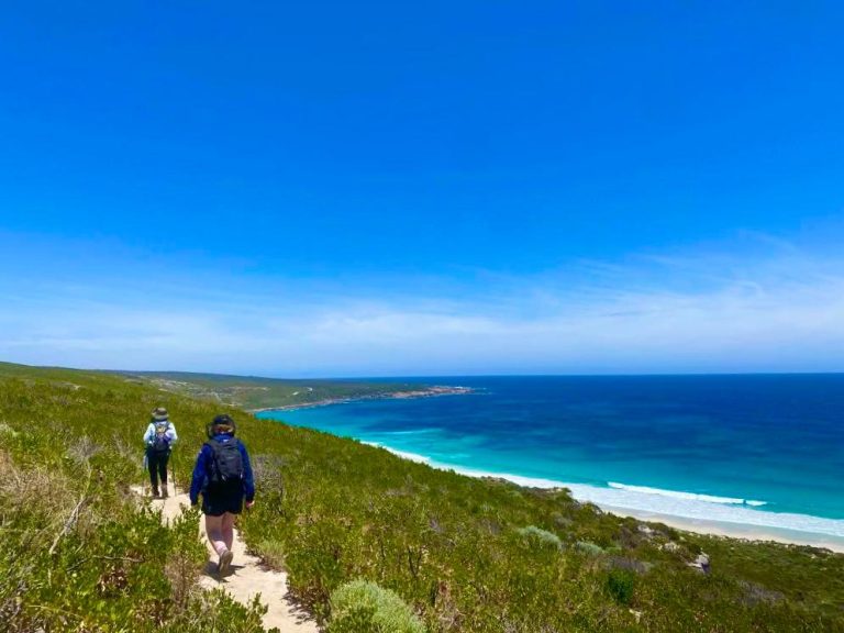 Walking by the sea track